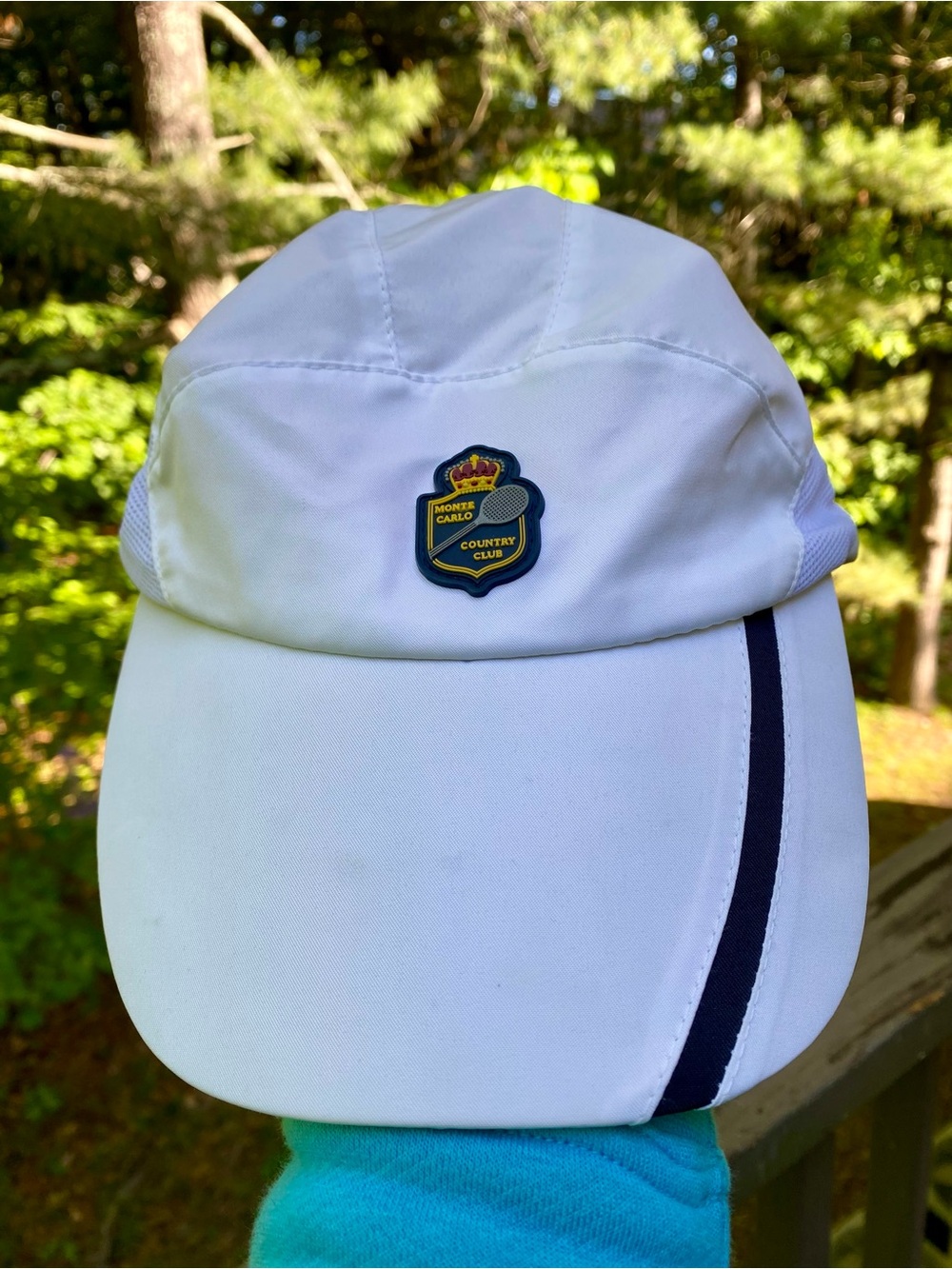 White Monte Carlo Country Club Crest Performance Cap